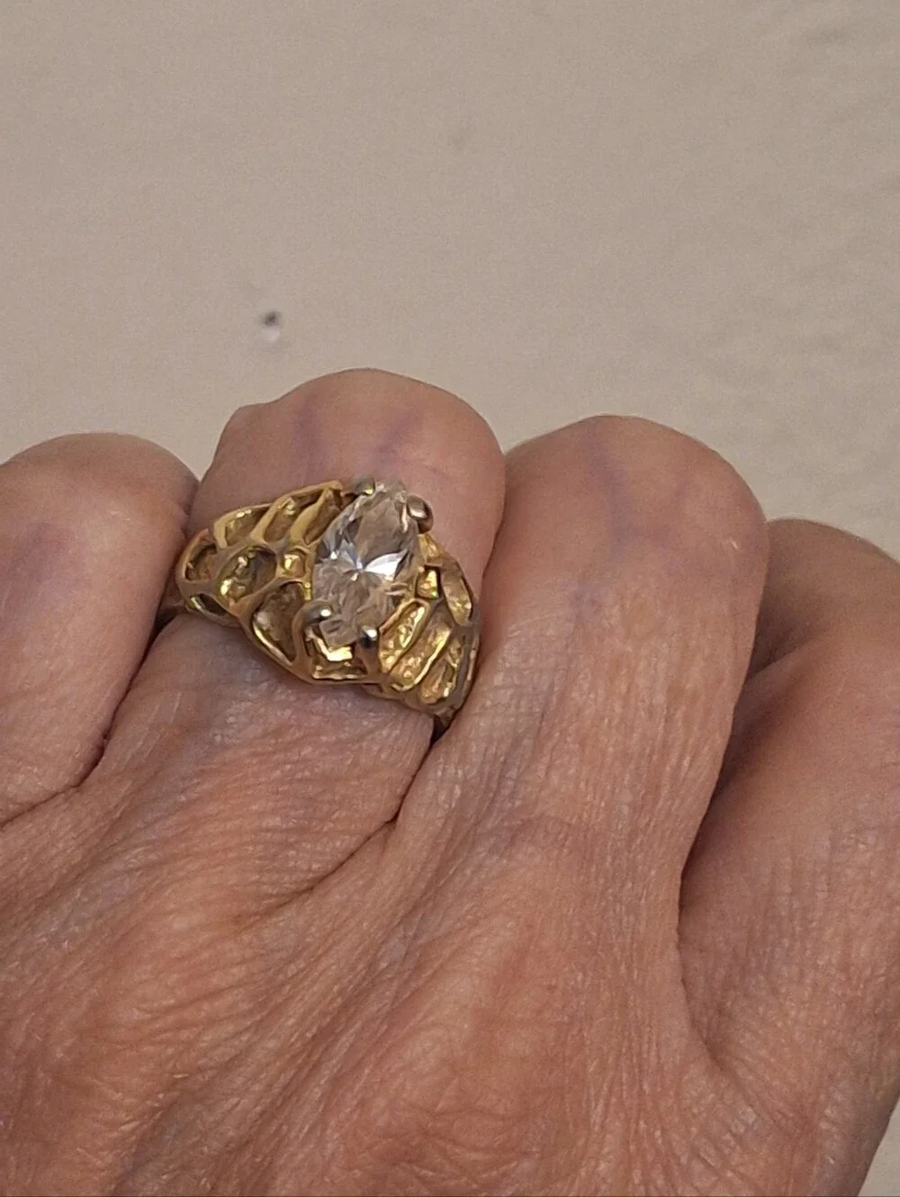 Fun Gold Nugget Ring Marquee